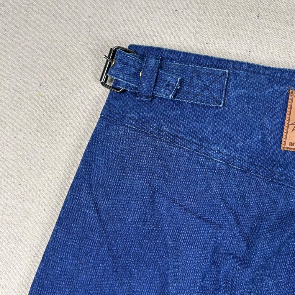Vtg MBS International Jeans Womens 2 Pleat High Rise Taper 27x29 Buckles Indigo - Picture 4 of 9